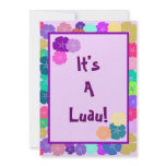 Hibiscus Hawaiian Luau Party Invitations