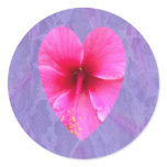 Hibiscus Heart stickers
