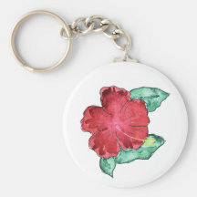 Hibiscus Keychain