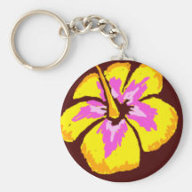 hibiscus Keychain