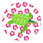hibiscus-Sea turtle Customize it Sticker