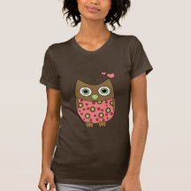 Hibou avec amour t-shirts