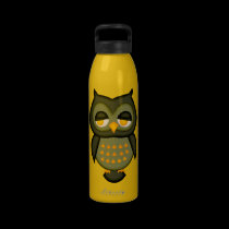 hibou de bouteille d'eau bouteilles