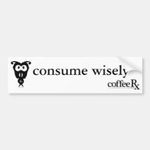 Hibou de CoffeeRx Autocollant Pour Voiture