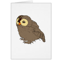 Hibou d'Ollie Carte De Vœux