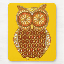 Hibou génial Mousepad Tapis De Souris