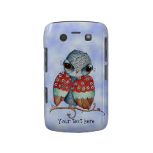 Hibou lunatique avec la caisse de Blackberry d'att Coque Blackberry Bold