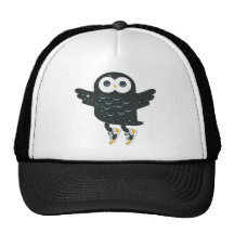 Hibou noir de Nite Casquette De Camionneur