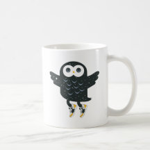 Hibou noir de Nite Tasse