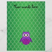 Hibou pourpre mignon tract