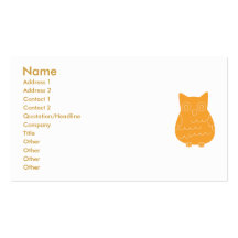 Hiboux de club de lecture cartes de visite professionnelles