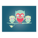 Hiboux de Lil Munchkin Kawaii Cartes Postales