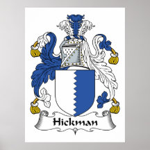 Hickman Family Crest Print