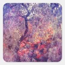 Hidden Garden of Desire Square Stickers