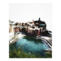 hidden village  colour sketch letterhead design