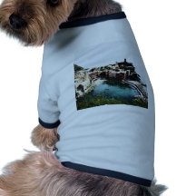 hidden village  colour sketch pet t shirt