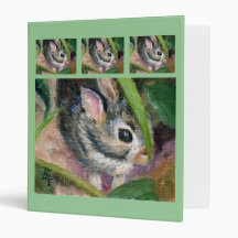 Hiding Bunny aceo Binder