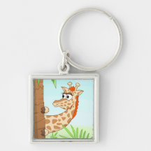 Hiding giraffe keychains