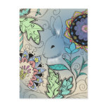 Hiding Rabbit Postcard