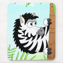 Hiding zebra mouse pad