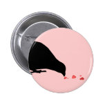 hiérarchie. merle et coeurs rouges pin's avec agrafe