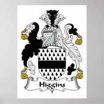 Higgins Family Crest Print