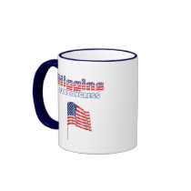 Higgins for Congress Patriotic American Flag Coffee Mugs