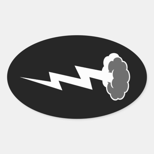 High Boltage Oval Sticker
