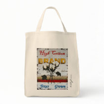 High Cotton Grocery Tote Canvas Bags
