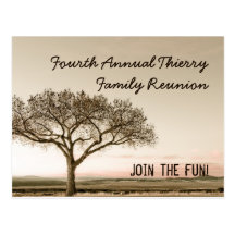 High Country Invite Postcard for Family Reunion