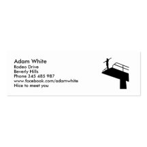 High diving business card templates