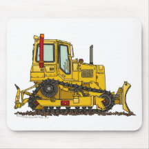 High Drive Bulldozer Dirt Mover Construction Mouse Mouse Pads