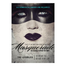 High-End Masquerade Party Invitation