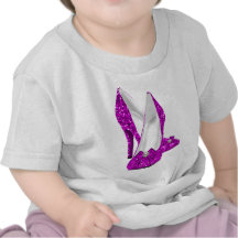High Heel Shoes Stileto Glitter Pink Shirt