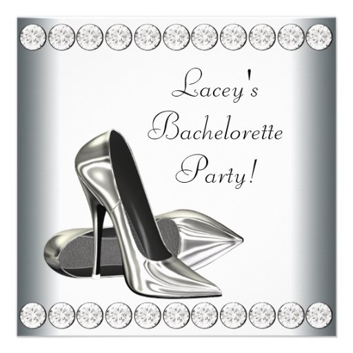 High Heels Bachelorette Party Personalized Invitation