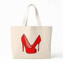 High heels tote bags