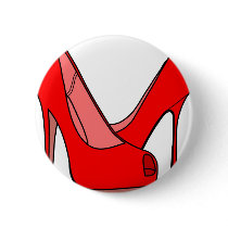 High heels pinback button