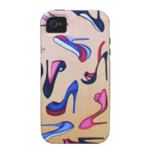 High Heels Shoes Pumps Collage Fashion Case-Mate iPhone 4 Cases
