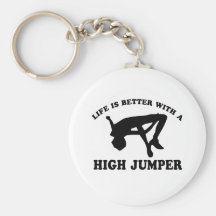 High Jumper Design Key Chains