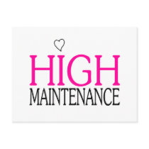 High Maintenance Post Card