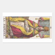 High Priestess Vintage Tarot Rectangle Stickers