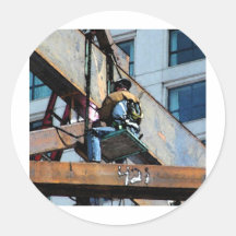 HIGH RISE WORKING MAN STICKER