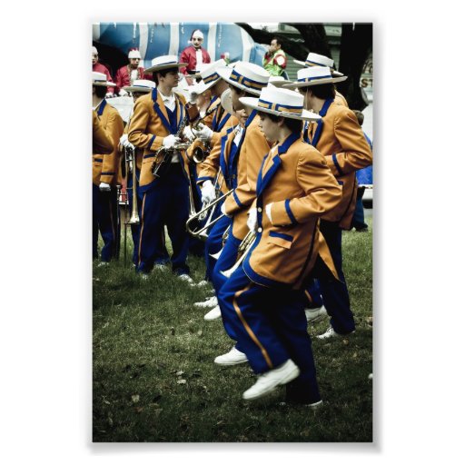 High School Brass Bands in Mardi Gras Photo Print