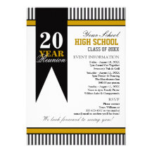 High School Class Reunion Custom Invitation