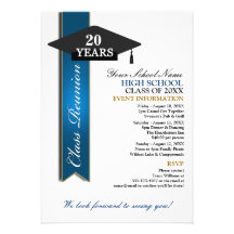 High School Class Reunion Personalized Invitation
