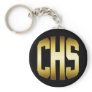 HIGH SCHOOL - GOLD & BLACK CHS KEYCHAIN