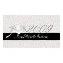 High School Graduation Name Cards - 2009 Business Card Template