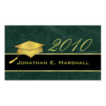 High School Graduation Name Cards - 2010 Business Cards