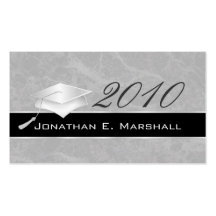 High School Graduation Name Cards - 2010 Business Cards