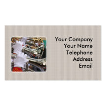 High School Marching Band Business Cards